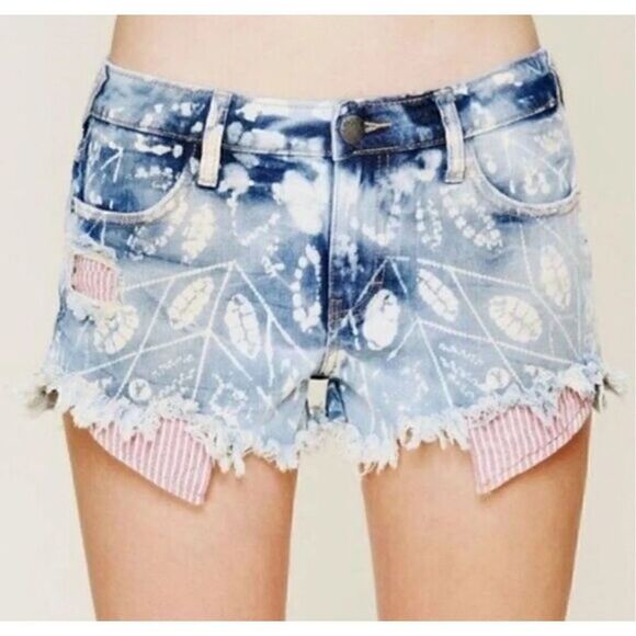 Free People Shibori cutoff shorts - Picture 1 of 4